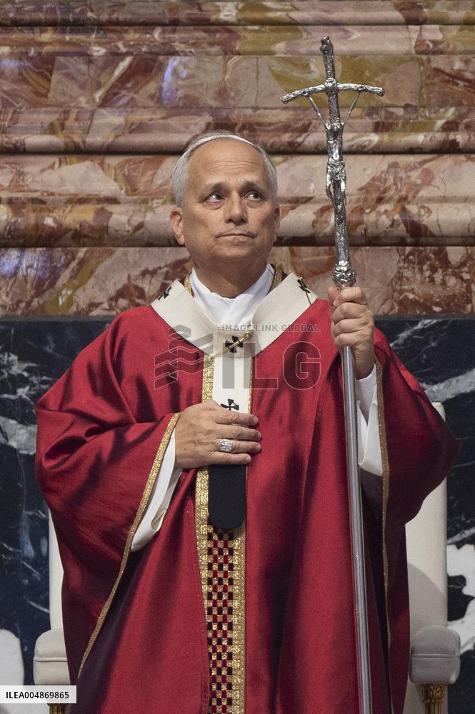 Pope Leo XIV Presides Over A Mass In Suffrage For The Late Pope Francis - Vatican