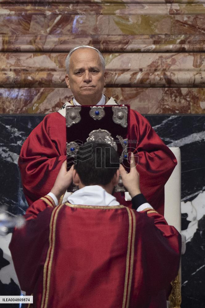 Pope Leo XIV Presides Over A Mass In Suffrage For The Late Pope Francis - Vatican