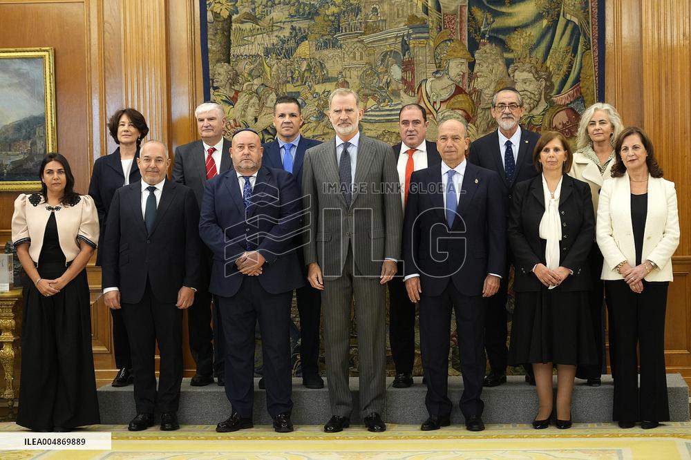 King Felipe VI Receives Jewish Community Delegation - Spain