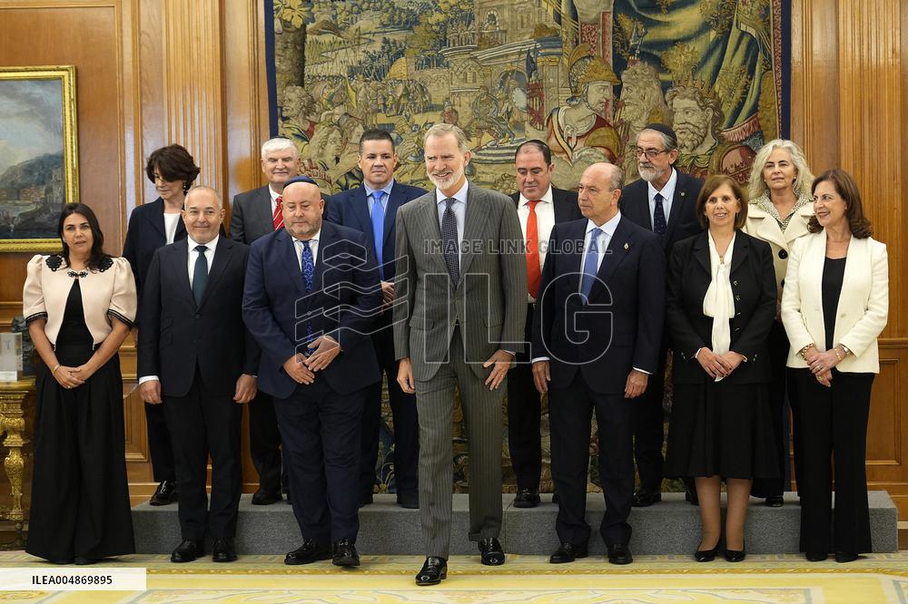 King Felipe VI Receives Jewish Community Delegation - Spain