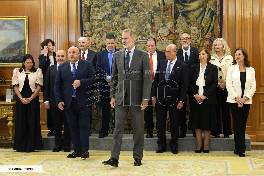 King Felipe VI Receives Jewish Community Delegation - Spain