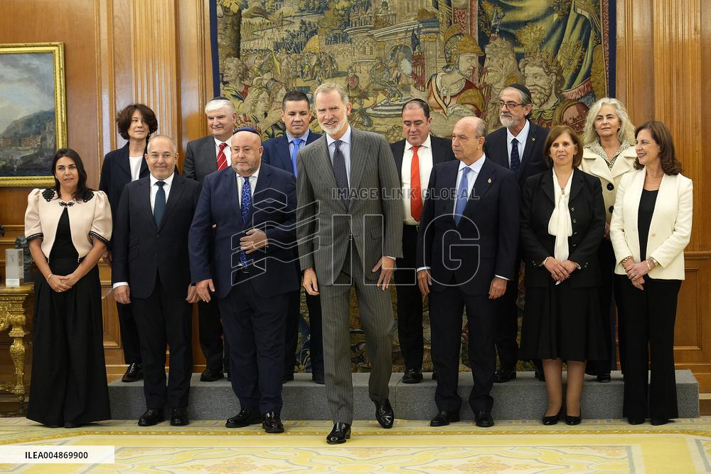 King Felipe VI Receives Jewish Community Delegation - Spain