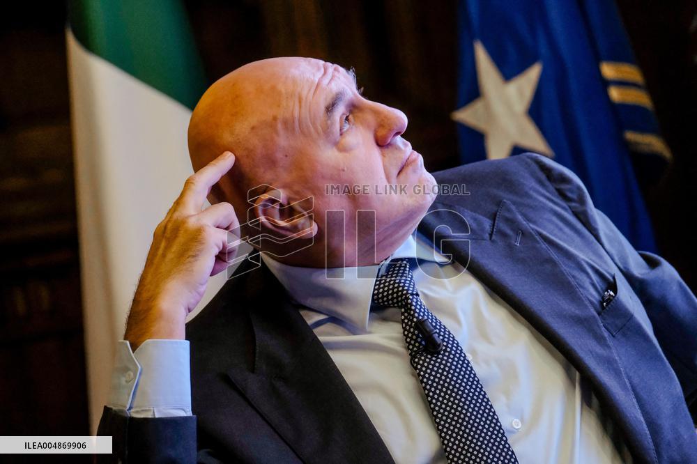 Italian Defense Minister Guido Crosetto At The Presentation Of The First Defense Calendar - Rome