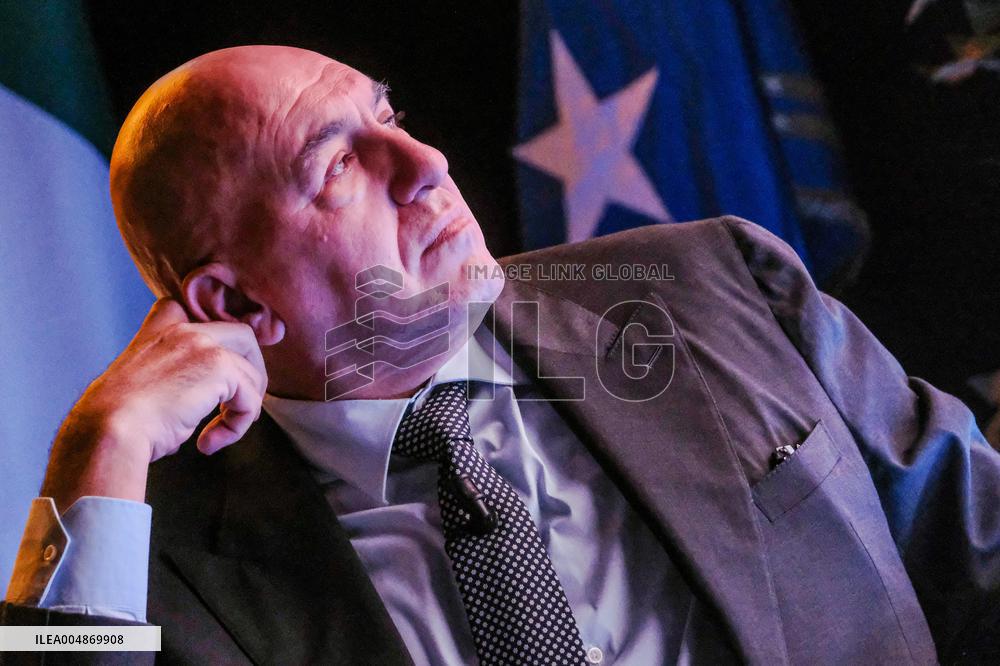 Italian Defense Minister Guido Crosetto At The Presentation Of The First Defense Calendar - Rome