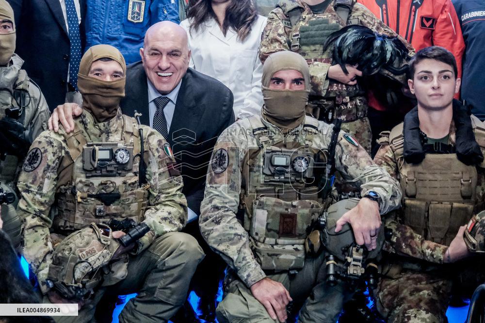 Italian Defense Minister Guido Crosetto At The Presentation Of The First Defense Calendar - Rome