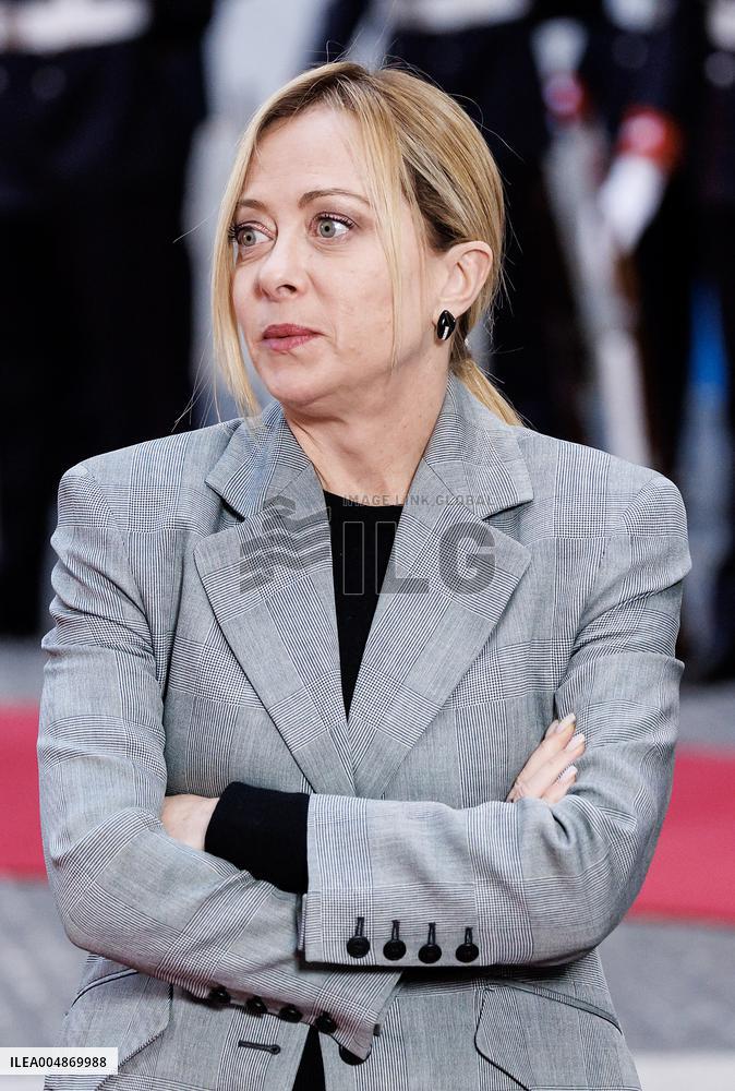 PM Giorgia Meloni Meets With Gabonese President Brice Clotaire Oligui Nguema - Rome