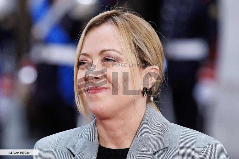 PM Giorgia Meloni Meets With Gabonese President Brice Clotaire Oligui Nguema - Rome