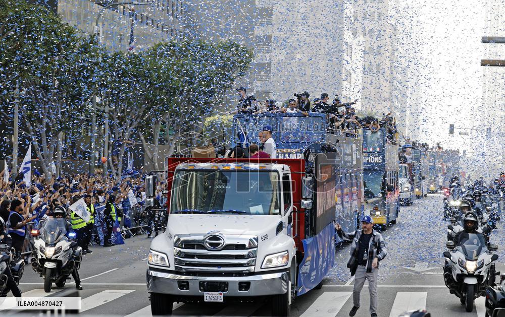 Dodgers World Series victory parade