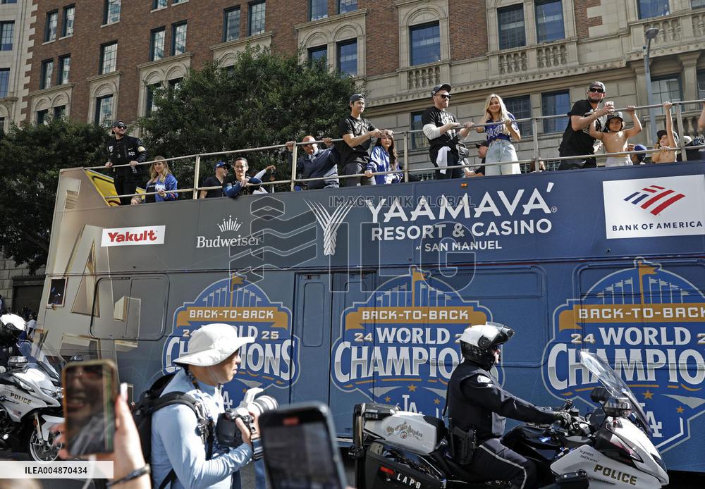 Dodgers World Series victory parade