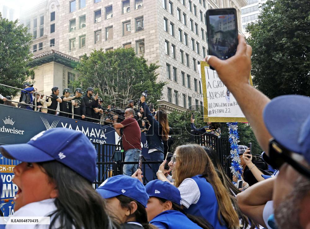 Dodgers World Series victory parade