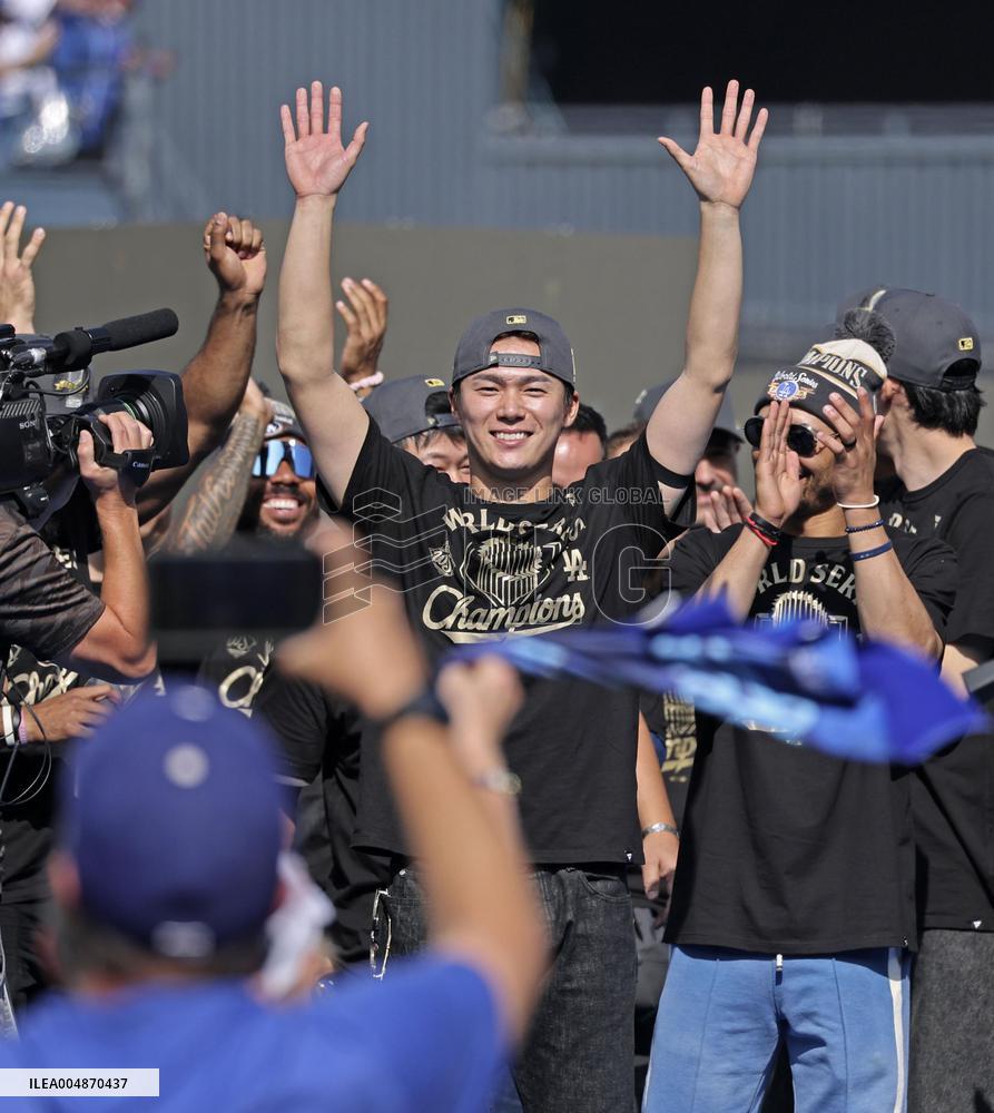 Dodgers' World Series victory celebration