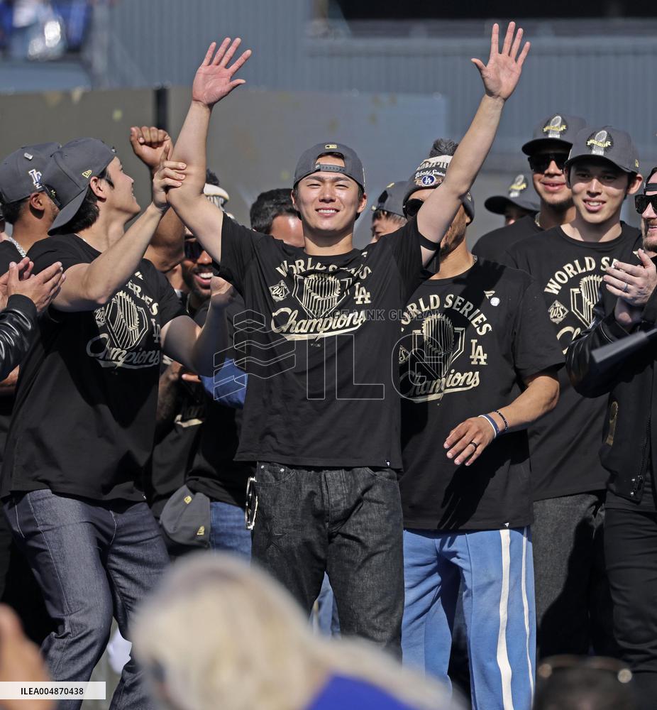 Dodgers' World Series victory celebration