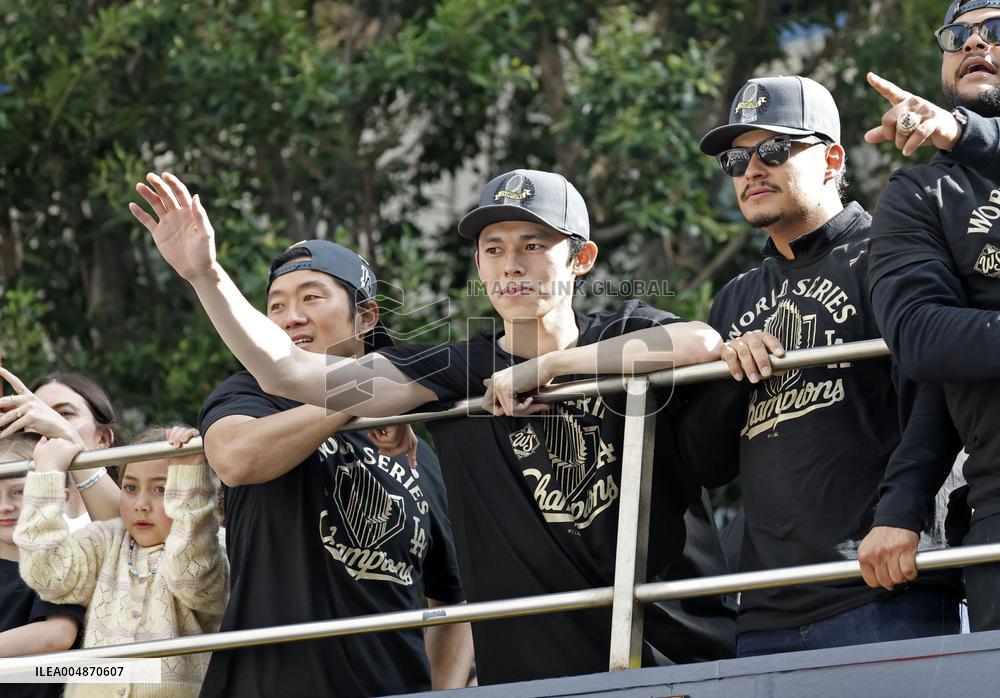 Dodgers' World Series victory parade