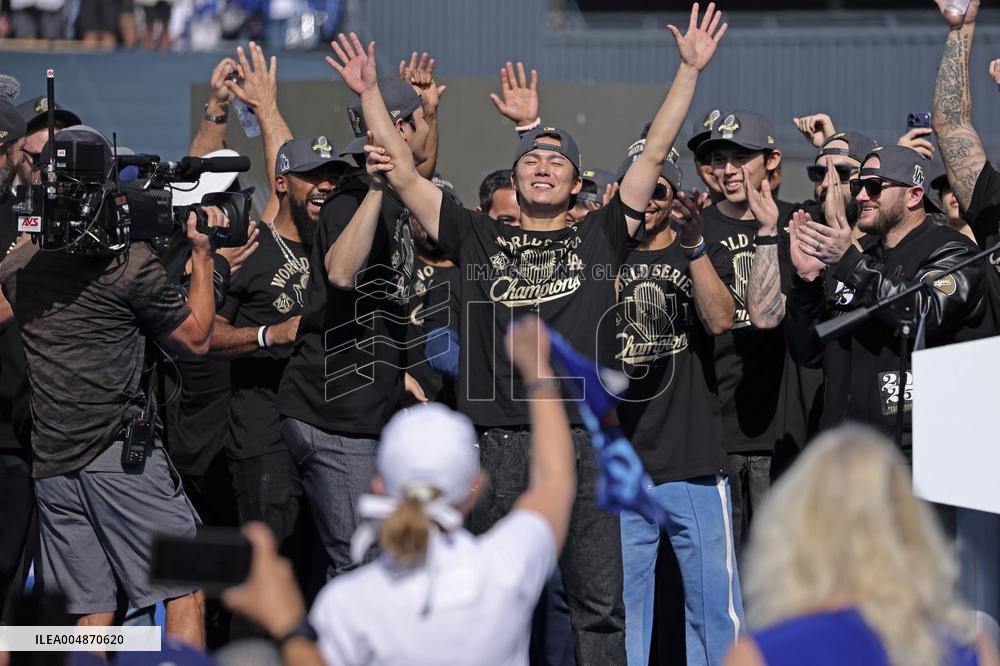 Dodgers' World Series victory celebration
