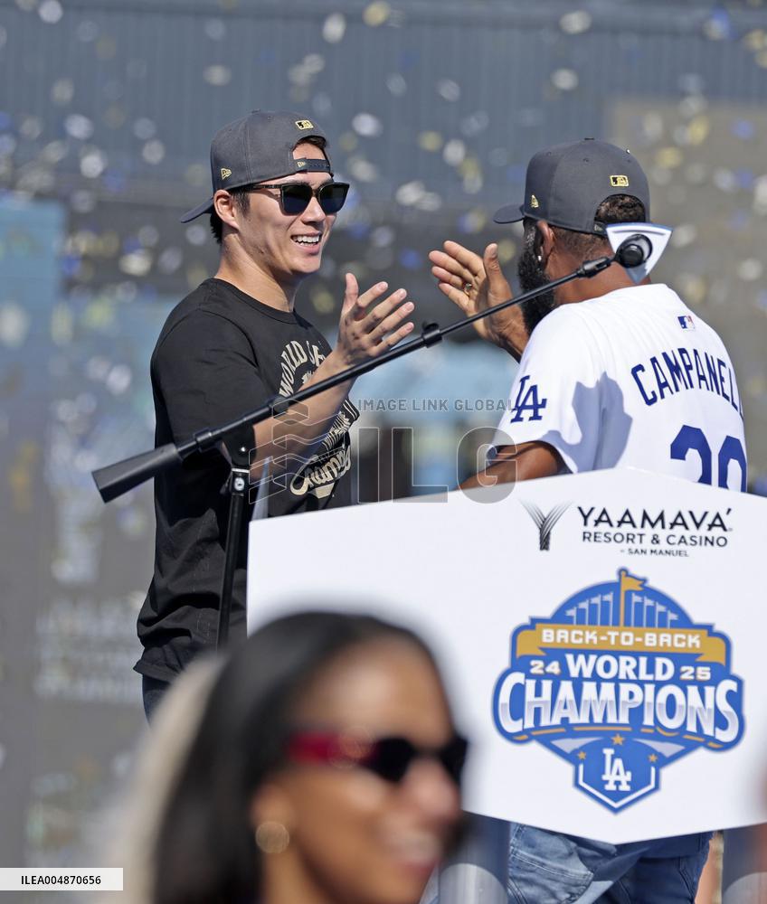 Dodgers' World Series victory celebration