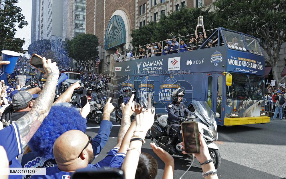 Dodgers' World Series victory parade