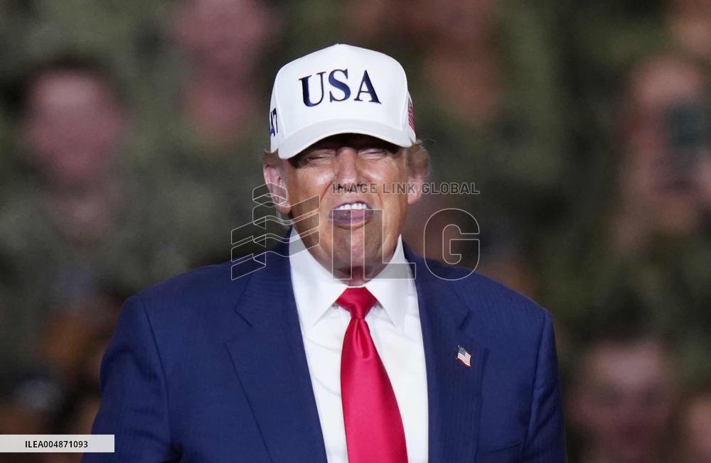 U.S. President Trump at Yokosuka base