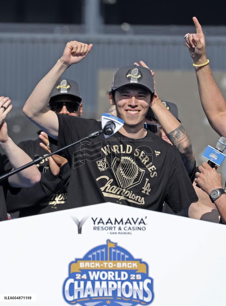 Dodgers' World Series victory celebration