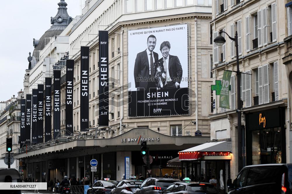 Illustration - Shein Store At BHV - Paris
