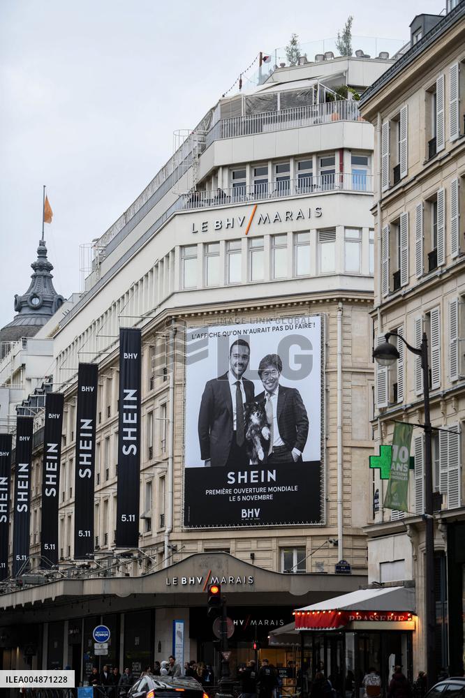 Illustration - Shein Store At BHV - Paris