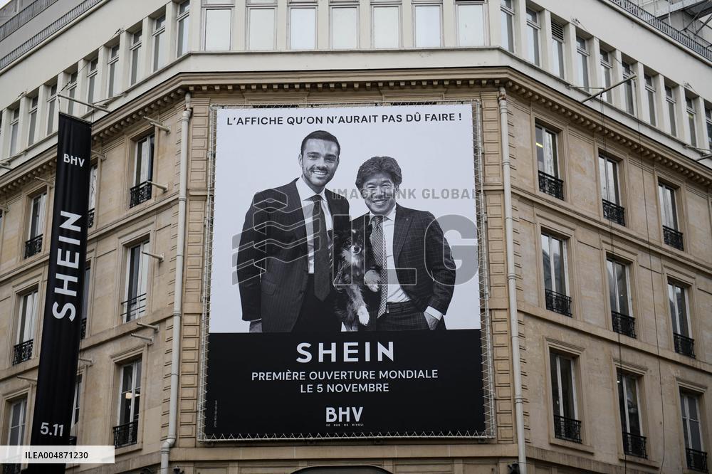 Illustration - Shein Store At BHV - Paris