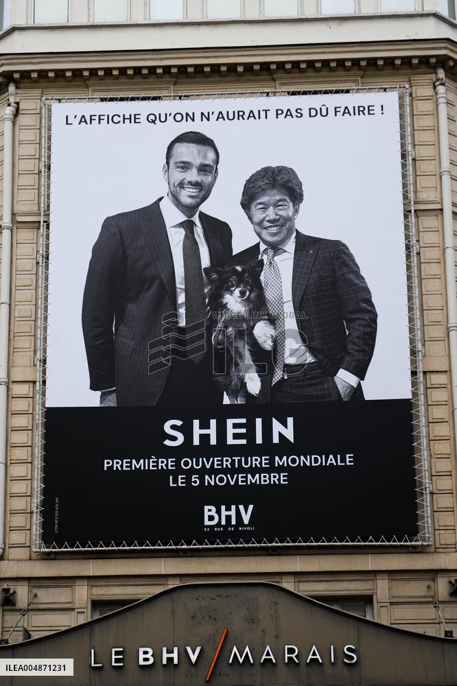 Illustration - Shein Store At BHV - Paris