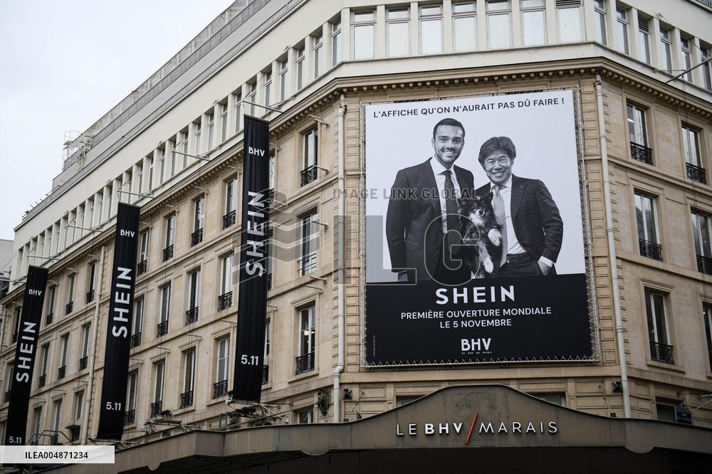 Illustration - Shein Store At BHV - Paris