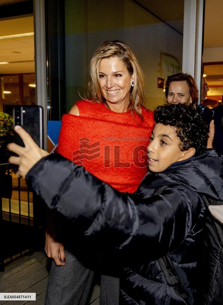 Queen Maxima And State Secretary Tielen At Mind Us Visit - Haarlem