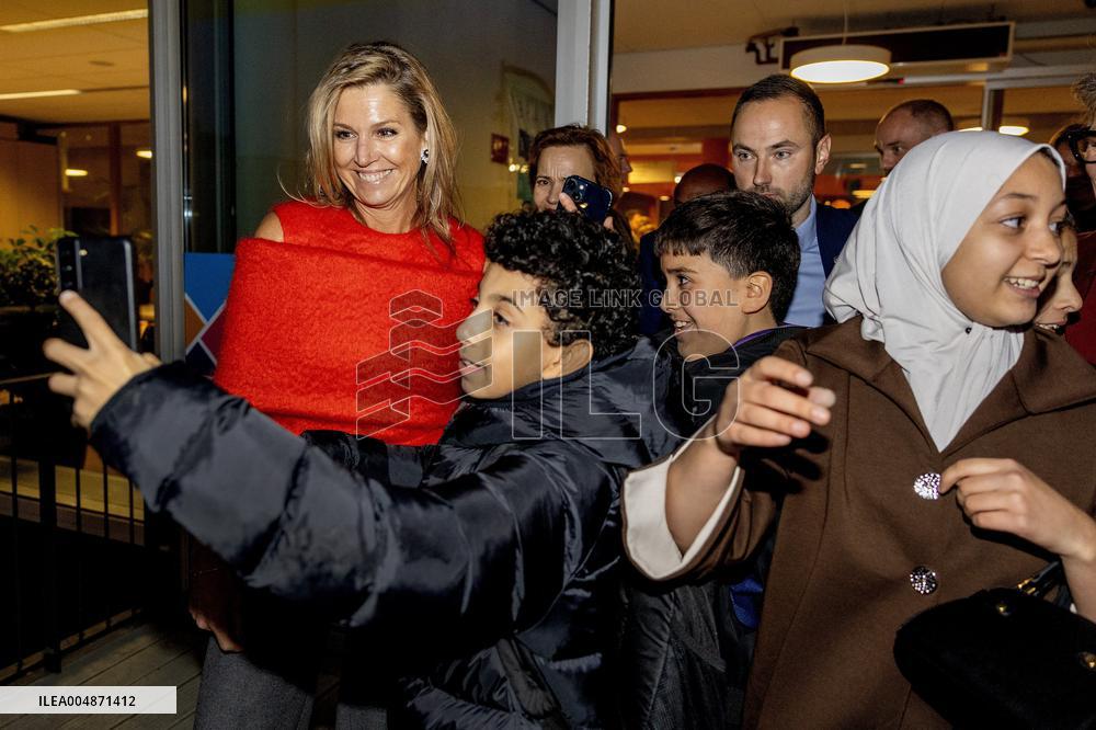 Queen Maxima And State Secretary Tielen At Mind Us Visit - Haarlem