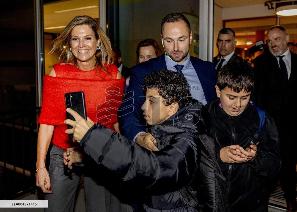 Queen Maxima And State Secretary Tielen At Mind Us Visit - Haarlem