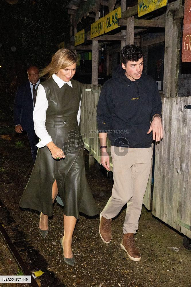 Queen Maxima At The Offline Club Visit - Amsterdam