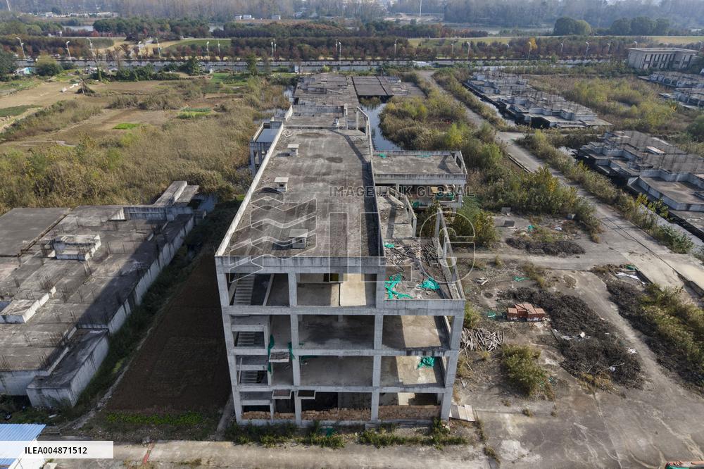 Evergrande Junting Project Unfinished Construction Site