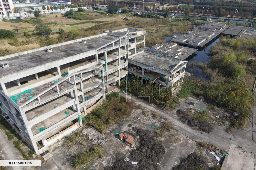 Evergrande Junting Project Unfinished Construction Site