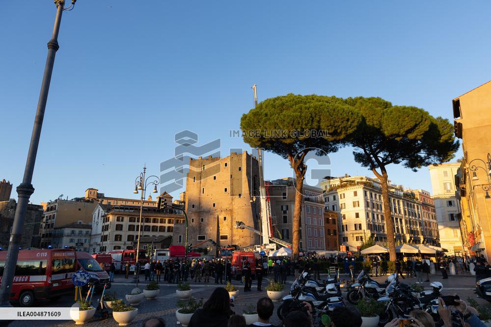 Worker Dies in Medieval Tower Collapse - Rome