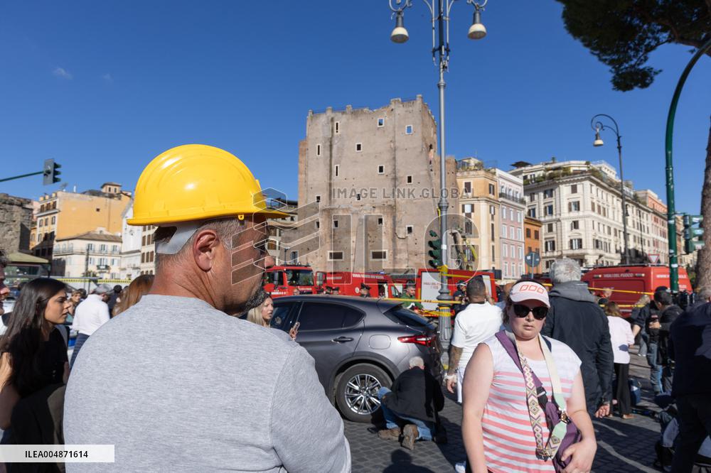 Worker Dies in Medieval Tower Collapse - Rome