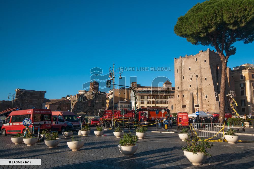 Worker Dies in Medieval Tower Collapse - Rome