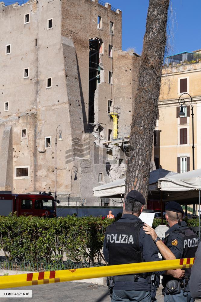Worker Dies in Medieval Tower Collapse - Rome