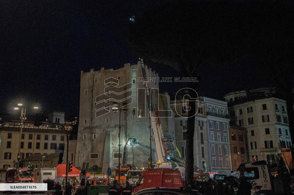 Worker Dies in Medieval Tower Collapse - Rome