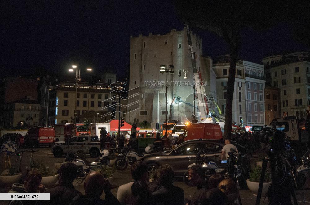 Worker Dies in Medieval Tower Collapse - Rome