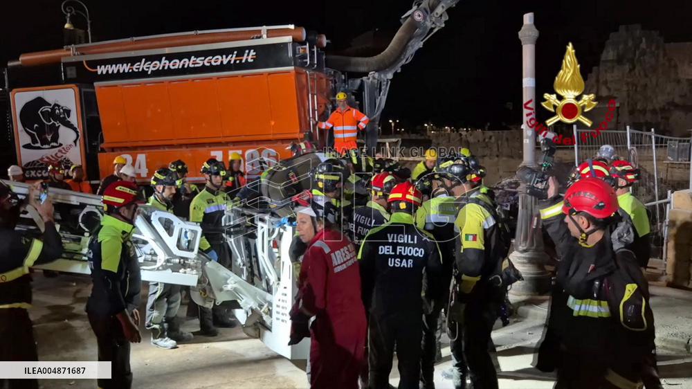 Worker Dies in Medieval Tower Collapse - Rome