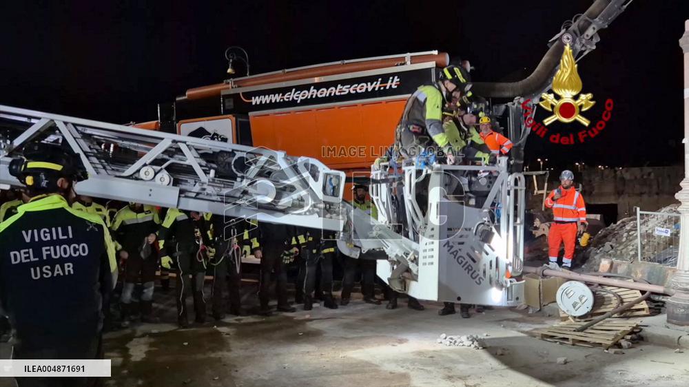 Worker Dies in Medieval Tower Collapse - Rome