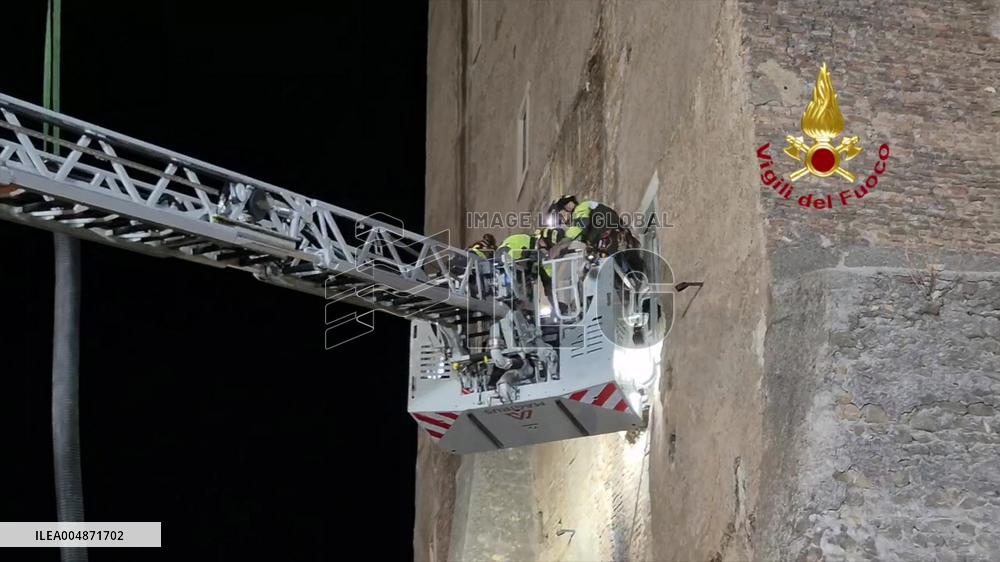Worker Dies in Medieval Tower Collapse - Rome