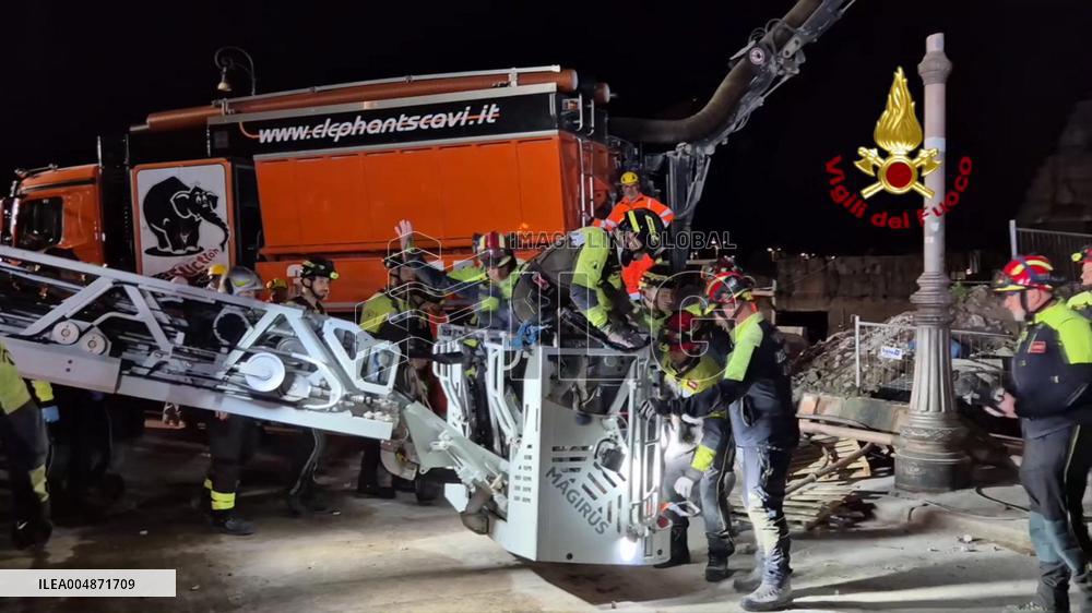 Worker Dies in Medieval Tower Collapse - Rome