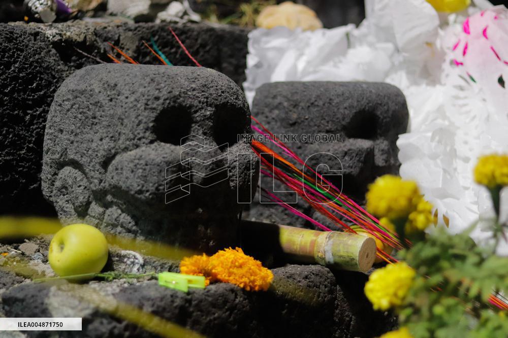 Visitors Attend Traditional Lighting Ceremony In San Andres Mixquic - Mexico City