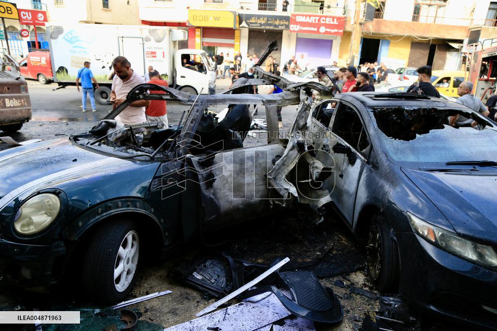 Israeli Airstrike in Al-Doueir - Lebanon