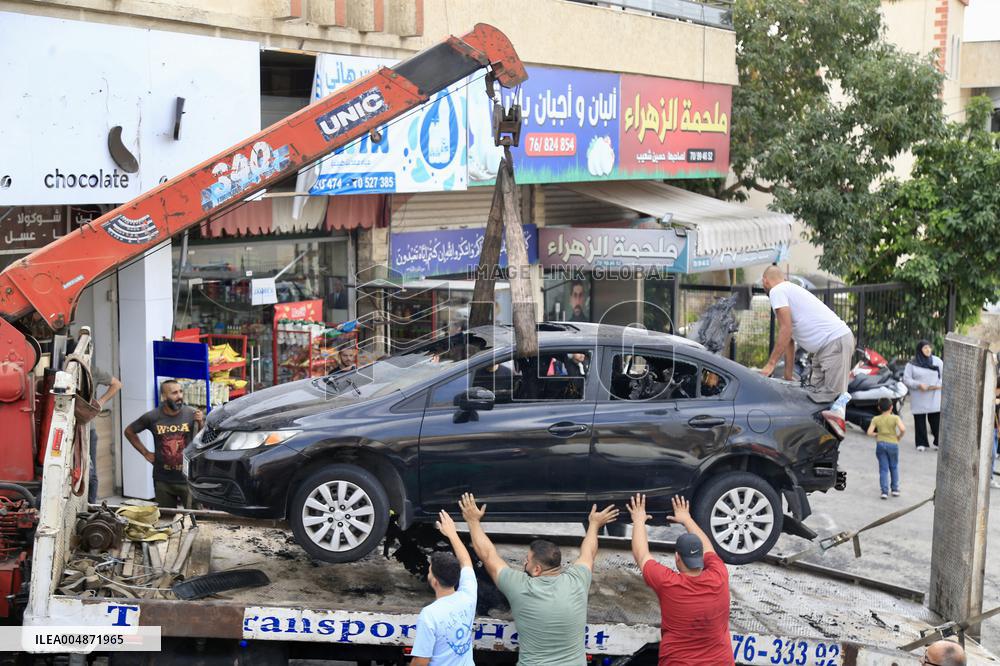 Israeli Airstrike in Al-Doueir - Lebanon