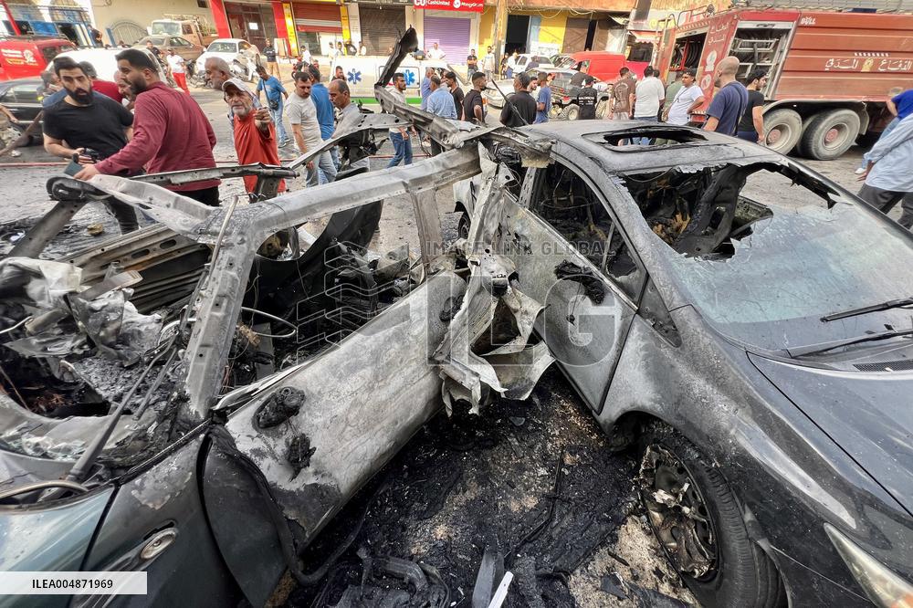 Israeli Airstrike in Al-Doueir - Lebanon