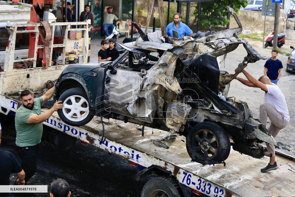 Israeli Airstrike in Al-Doueir - Lebanon