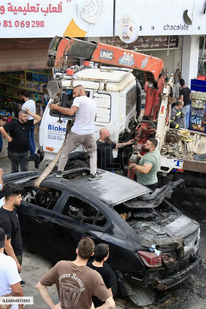 Israeli Airstrike in Al-Doueir - Lebanon