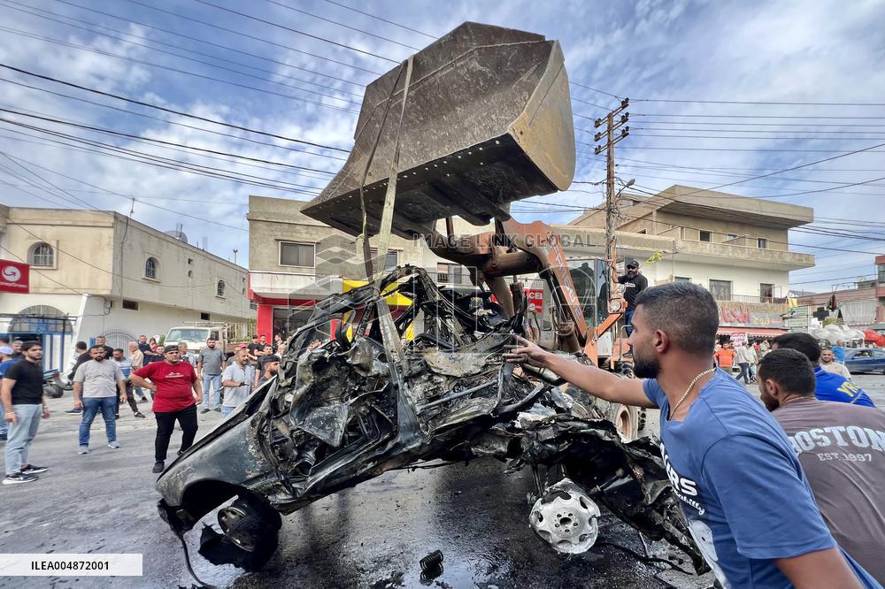 Israeli Airstrike in Al-Doueir - Lebanon